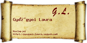 Gyügyei Laura névjegykártya